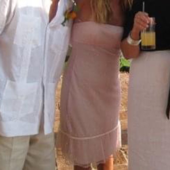 Tocca Pink Strapless Dress - Vintage-Inspired, Size Small - Picture 3 of 9